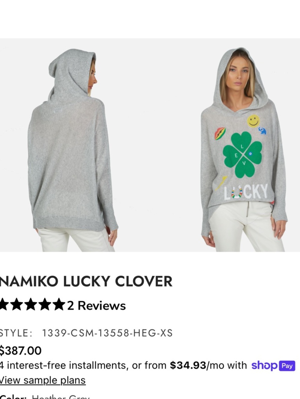 Lauren Moshi Namiko Lucky Clover